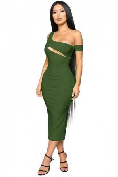 Rochie Army Green S8003  - 1